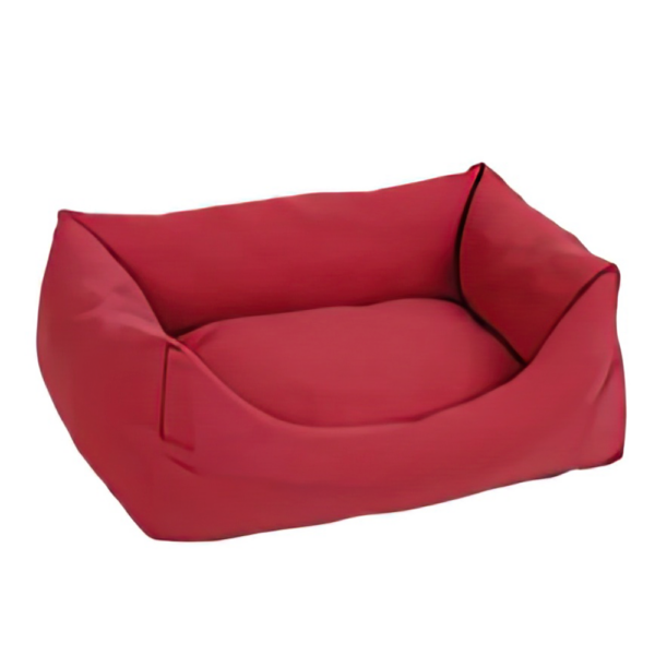 cama paris para perrros de color rojo